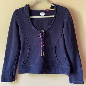 Free People Boho Embroidered Floral Patch Hoodie